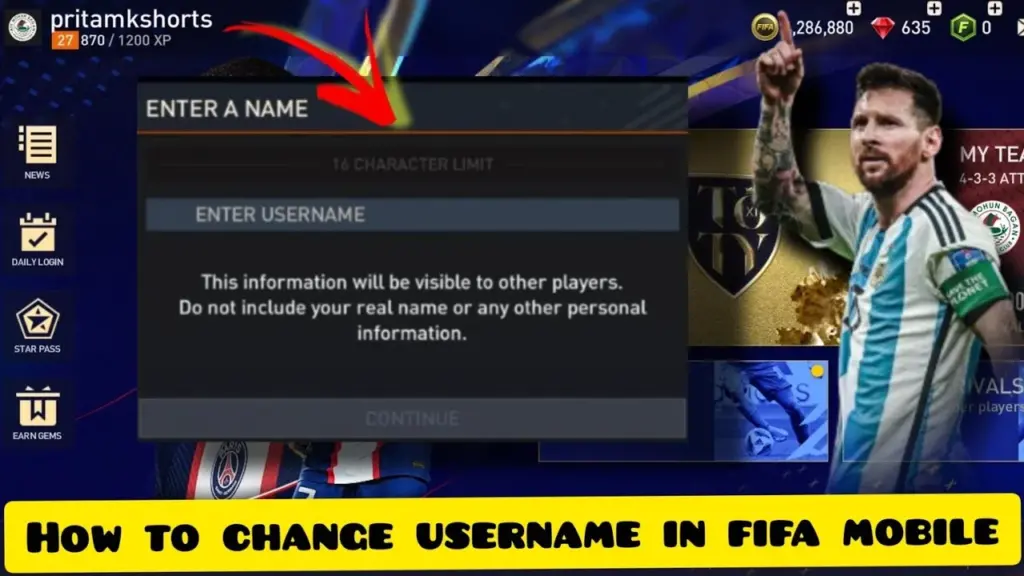 How To Change Name In FC Mobile